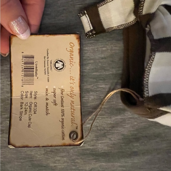 L’oved baby striped Organic basics Cute Cap 12-24m - Picture 4 of 4